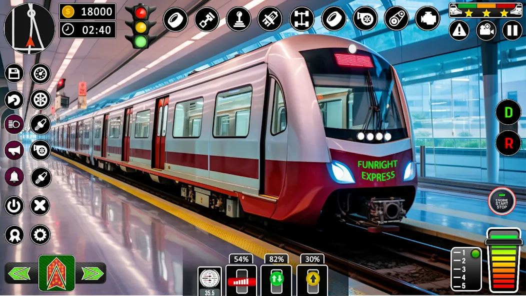 City Train Games Driver Sim 3D  [МОД Menu] Screenshot 1
