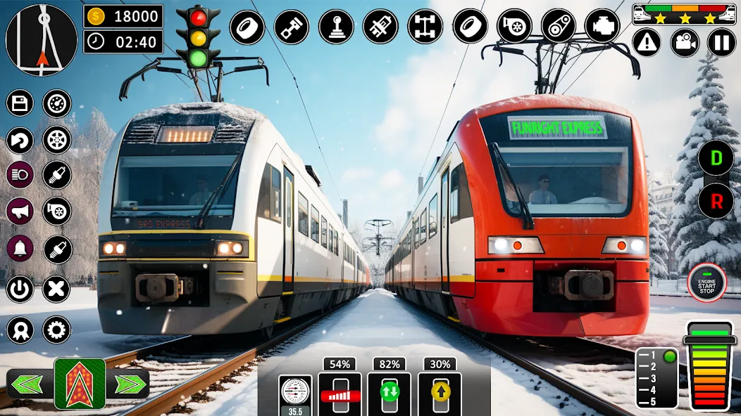 City Train Games Driver Sim 3D  [МОД Menu] Screenshot 2