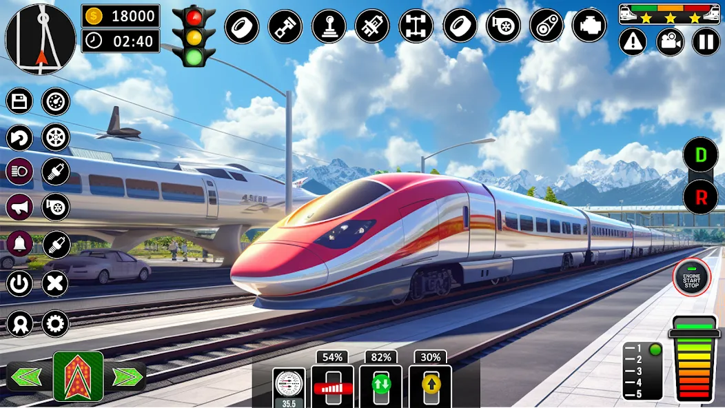 City Train Games Driver Sim 3D  [МОД Menu] Screenshot 4