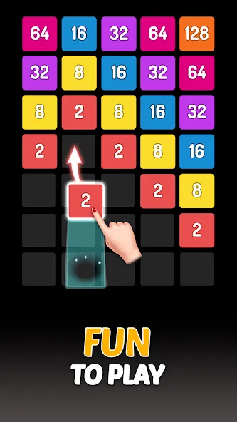 X2 Blocks - 2048 Number Game (Блоки)  [МОД Mega Pack] Screenshot 1