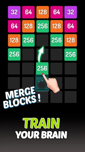 X2 Blocks - 2048 Number Game (Блоки)  [МОД Mega Pack] Screenshot 2