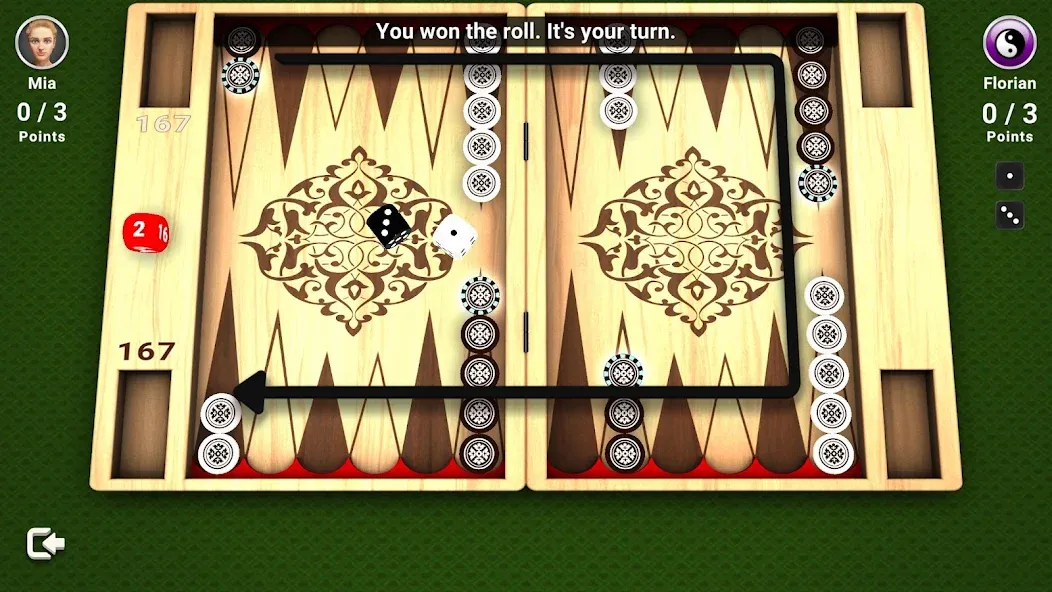 Backgammon -  Board Game  [МОД Все открыто] Screenshot 3