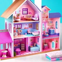Скачать взлом Doll House Design Doll Games (Дизайн кукольного домика игры с куклами)  [МОД Unlocked] - последняя версия apk на Андроид
