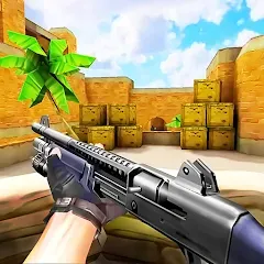 Скачать взломанную Gun Strike: FPS Shooter Game (Каунтер Атак)  [МОД Много денег] - последняя версия apk на Андроид
