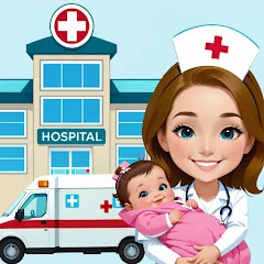 Скачать взломанную My Hospital Town Doctor Games  [МОД Меню] - последняя версия apk на Андроид