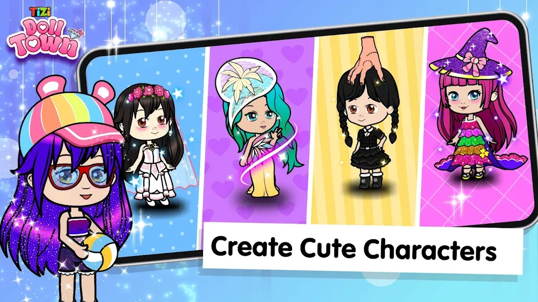 Tizi Town: Doll Dress Up Games  [МОД Unlocked] Screenshot 2