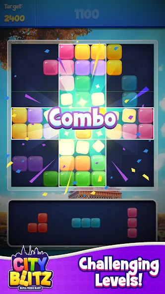 City Blitz-Block Puzzle Blast (Блок Головоломка Кинг)  [МОД Много денег] Screenshot 4