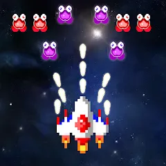 Скачать взломанную Galaxiga Retro Arcade Action (Галаксига Ретро Аркейд Экшн)  [МОД Много монет] - стабильная версия apk на Андроид