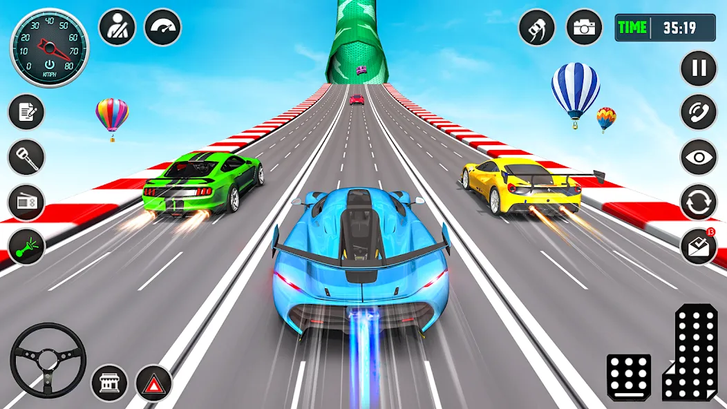 Ramp Car Stunt Racing Game (Крейзи Кар Стантс)  [МОД Бесконечные монеты] Screenshot 5