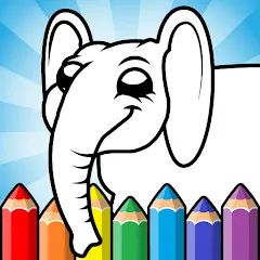 Скачать взломанную Easy coloring pages for kids  [МОД Все открыто] - полная версия apk на Андроид