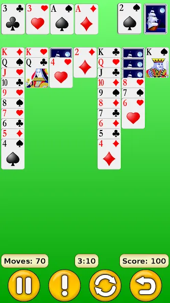 Solitaire  [МОД Бесконечные монеты] Screenshot 2