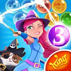 Скачать взломанную Bubble Witch 3 Saga (Бабл Витч 3 Сага)  [МОД Бесконечные деньги] - полная версия apk на Андроид