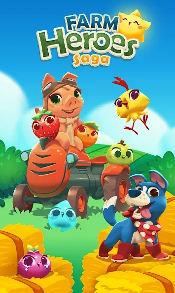 Farm Heroes Saga (Фарм Хероус Сага)  [МОД Много монет] Screenshot 1
