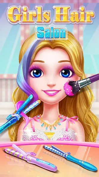 Girls Hair Salon  [МОД Unlocked] Screenshot 3