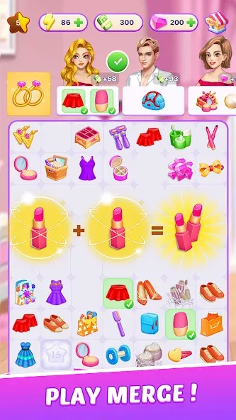 Love Paradise - Merge Makeover (Лав Парадайз)  [МОД Бесконечные деньги] Screenshot 5