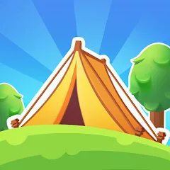Скачать взломанную Campsite Craze: Puzzle Merge (Кемпинговая Лихорадка)  [МОД Unlimited Money] - последняя версия apk на Андроид