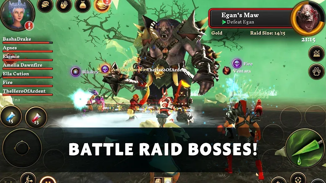 Villagers & Heroes - MMO RPG  [МОД Menu] Screenshot 1