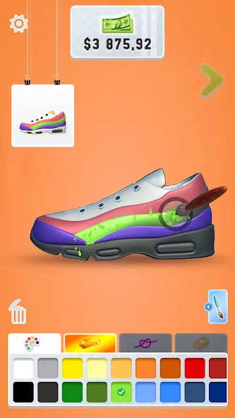 Sneaker Art! - Coloring Games  [МОД Много монет] Screenshot 3