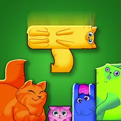 Скачать взлом Block Puzzle Cats (Блок Пазл Кошки)  [МОД Бесконечные монеты] - полная версия apk на Андроид