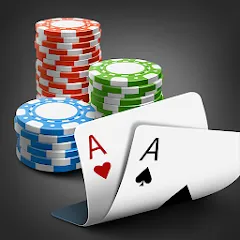 Взлом Texas holdem poker king  [МОД Бесконечные монеты] - полная версия apk на Андроид