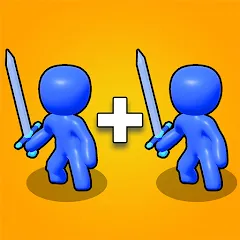 Взломанная Merge Weapons: Battle Game (Мердж Вепонс)  [МОД Mega Pack] - последняя версия apk на Андроид