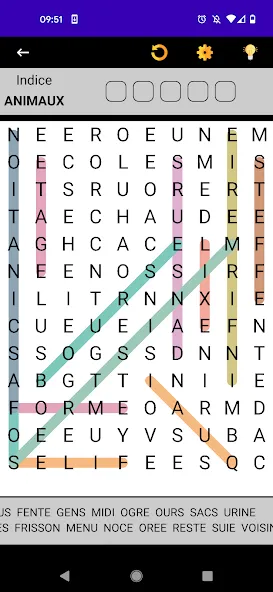 Mots Mêlés Français  [МОД Бесконечные монеты] Screenshot 5