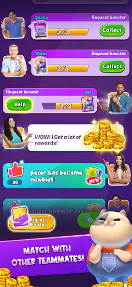 Match Club : PvP Match3 (Матч Клуб)  [МОД Mega Pack] Screenshot 2