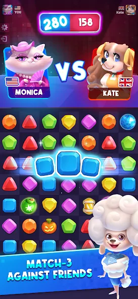 Match Club : PvP Match3 (Матч Клуб)  [МОД Mega Pack] Screenshot 4