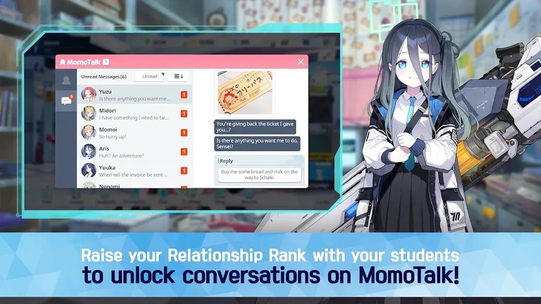 Blue Archive (Блу Архив)  [МОД Меню] Screenshot 3