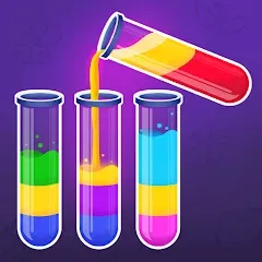 Скачать взлом Color Water Sort Wooden Puzzle (Цвет воды Сорт Вуди Пазл)  [МОД Menu] - полная версия apk на Андроид