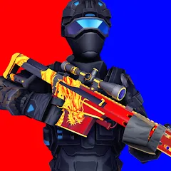Скачать взломанную POLYWAR: 3D FPS online shooter (ПОЛИВАР)  [МОД Меню] - полная версия apk на Андроид