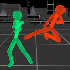 Взломанная Stickman Fighting Neon Warrior  [МОД Меню] - последняя версия apk на Андроид