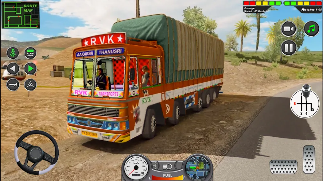 Indian Heavy Truck Delivery 3D  [МОД Бесконечные монеты] Screenshot 1