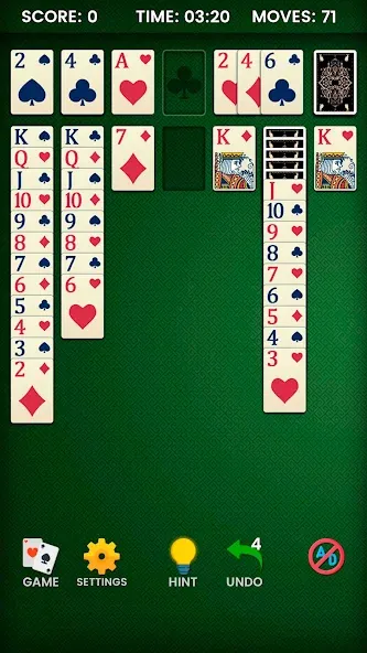 Klondike Solitaire (Клондайк солитер)  [МОД Бесконечные деньги] Screenshot 4