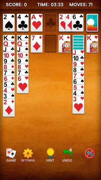 Klondike Solitaire (Клондайк солитер)  [МОД Бесконечные деньги] Screenshot 5