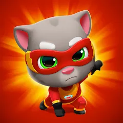 Взломанная Talking Tom Hero Dash  [МОД Menu] - полная версия apk на Андроид