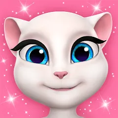 Взлом My Talking Angela  [МОД Много монет] - стабильная версия apk на Андроид
