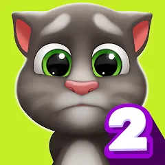 Взломанная My Talking Tom 2  [МОД Unlocked] - последняя версия apk на Андроид
