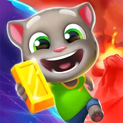 Скачать взлом Talking Tom Time Rush  [МОД Menu] - стабильная версия apk на Андроид