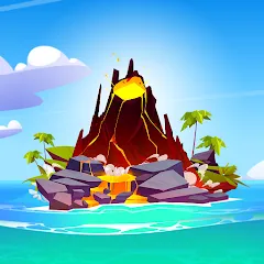 Взлом Volcano Island - Sim Game (Вулканический остров)  [МОД Бесконечные деньги] - стабильная версия apk на Андроид