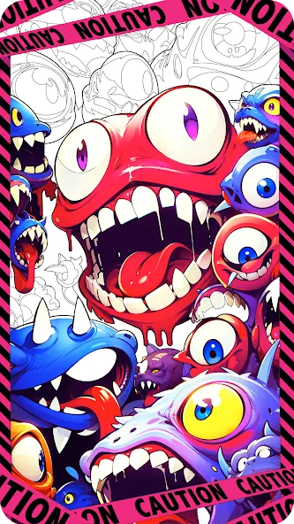 Dark Fantasy Coloring Games  [МОД Много денег] Screenshot 1