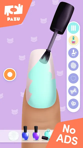 Girls Nail Salon - Kids Games  [МОД Все открыто] Screenshot 2