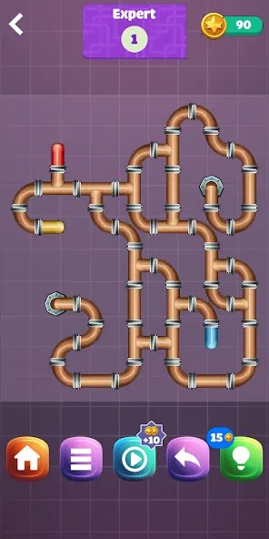 Pipe Puzzle Connect (Пайп Пазл Коннект)  [МОД Menu] Screenshot 4