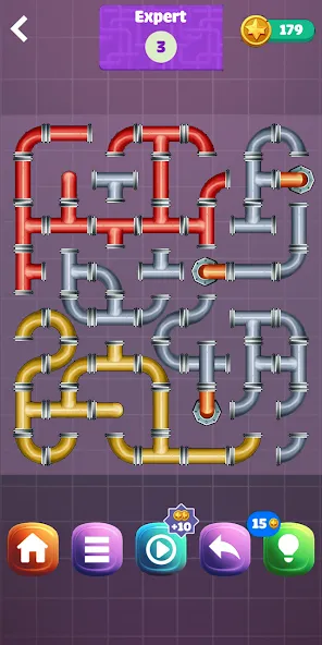Pipe Puzzle Connect (Пайп Пазл Коннект)  [МОД Menu] Screenshot 5