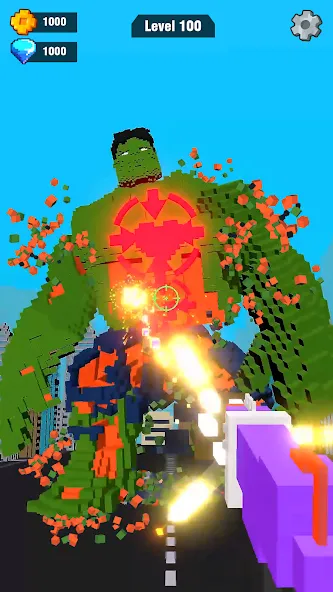 Pixel Shooting: Craft Demolish (Пиксельное стрелялка)  [МОД Бесконечные деньги] Screenshot 1