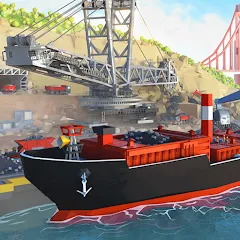 Взлом Port City: Ship Tycoon (Порт Сити)  [МОД Много монет] - последняя версия apk на Андроид