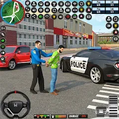 Взлом City Police Car Driving Games  [МОД Unlimited Money] - полная версия apk на Андроид
