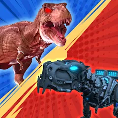 Скачать взлом Dinosaur Monster Fight Battle (Бамбам Монстр Против 100 Дверей)  [МОД Unlocked] - полная версия apk на Андроид