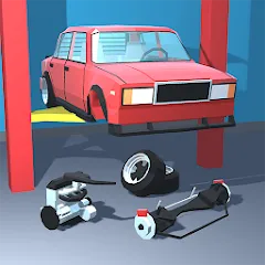 Взломанная Retro Garage - Car Mechanic  [МОД Menu] - последняя версия apk на Андроид
