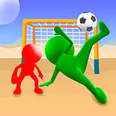 Взломанная Stickman Soccer Football Game  [МОД Много монет] - последняя версия apk на Андроид